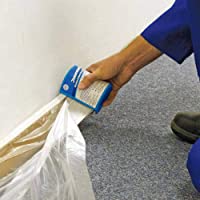 Silverline Tools 100284 - Plástico protector con cinta de pintor y dispensador (550 mm x 33 m) Multicolor